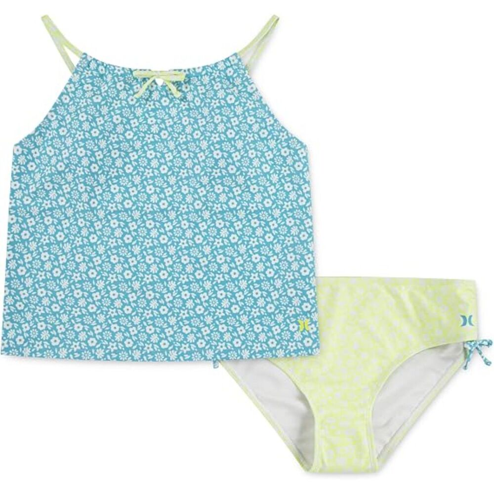 NWT Hurley Girls/Tween 2-Piece Tankini Swim Suit